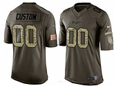 Nike Kansas City Chiefs Customized Men's Olive Camo Salute To Service Veterans Day Limited Jersey
